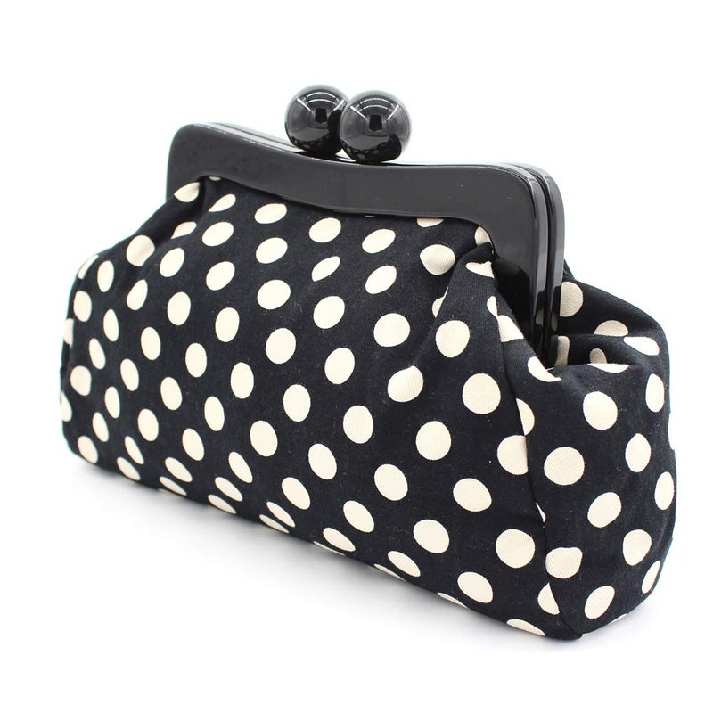 Menurra Polka Dot Evening Bag Clutch Purse for Women Wedding Party Handbag Cocktail Bag - Image 2